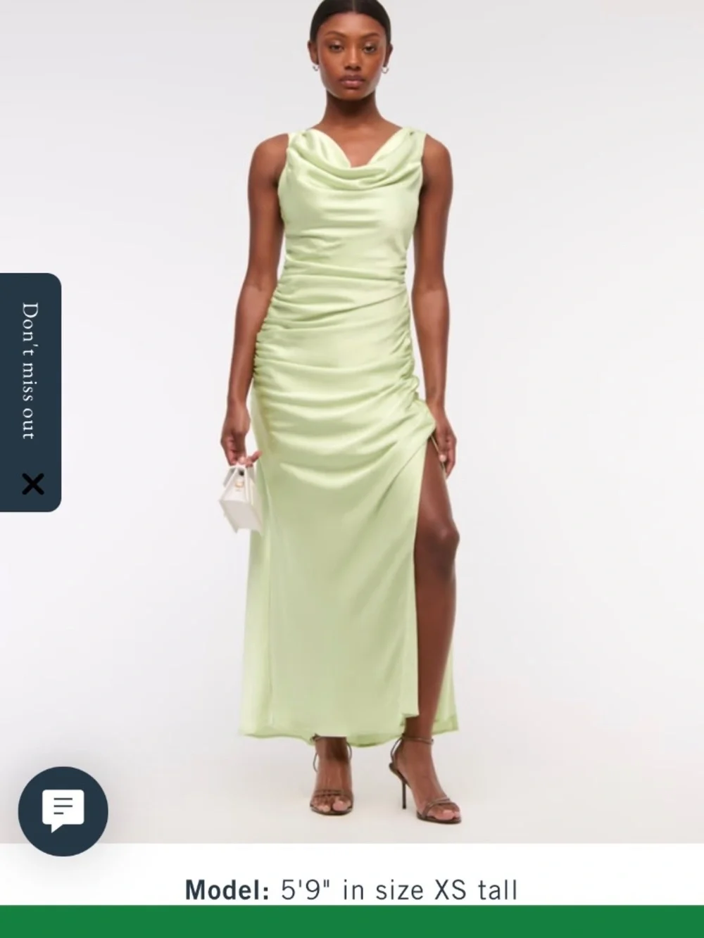 Abercrombie & Fitch Cowl Neck Maxi Dress (NWT)